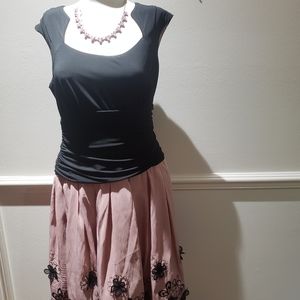 Black and pink dress size 14